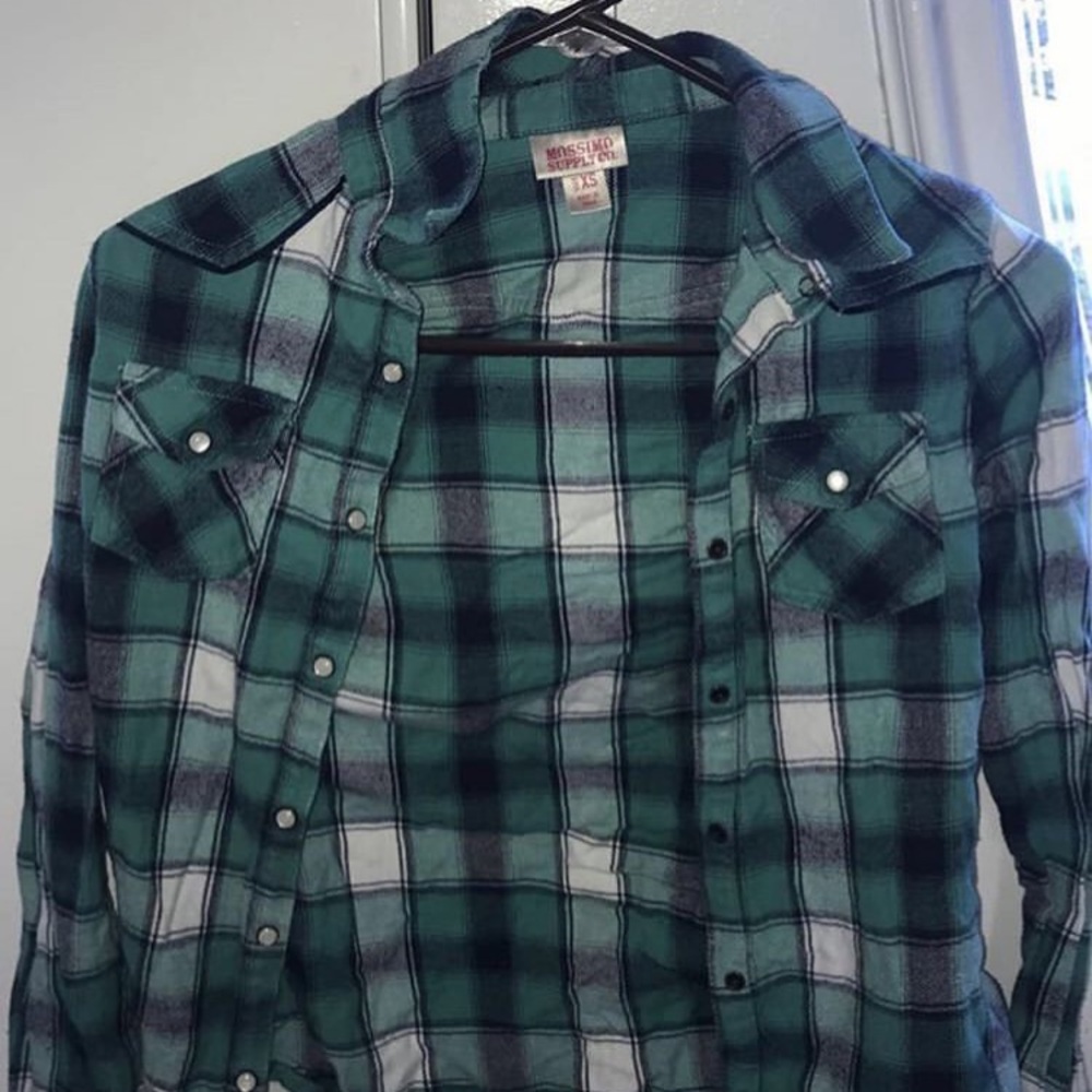 Turquoise flannel
